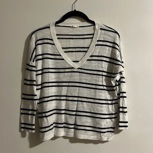 Club Monaco striped knit sweater top